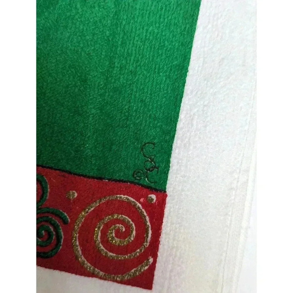 (4) Vintage Christmas Kitchen Hand Towels Set of 4‎ Holiday Seasonal Cloth Lot - Picture 3 of 15